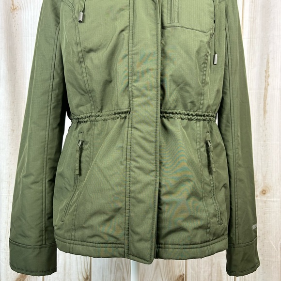 A&F Coat All Season Weather Warrior Fleece Lined Comfort Jacket Green Size XL - Picture 7 of 16